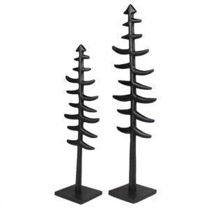 Black Pine Trees Set of 2 by HomArt