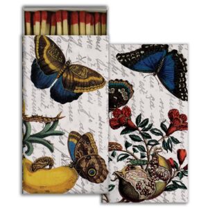 Archival Butterflies Matches Set of 6 by HomArt