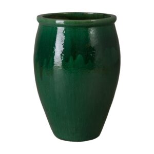 Lip Green Ceramic Planters in 2 Sizes by Emissary