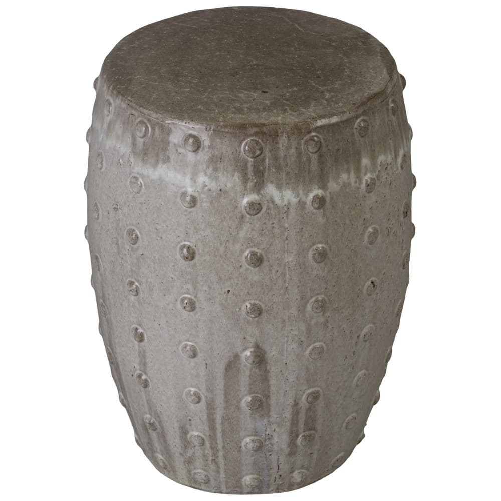 Stud Gray Ceramic Garden Stool by Emissary - Image 3