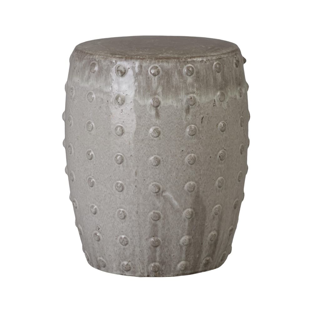 Stud Gray Ceramic Garden Stool by Emissary - Image 2