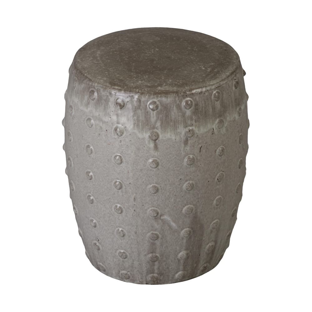 Stud Gray Ceramic Garden Stool by Emissary - Image 7