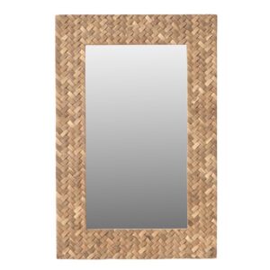 Reclaimed Teak Rectangular Mirror by BIDKhome