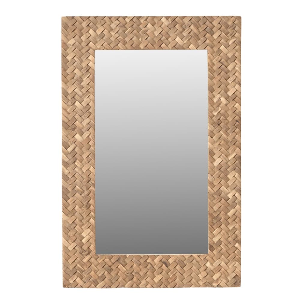 Reclaimed Teak Rectangular Mirror by BIDKhome