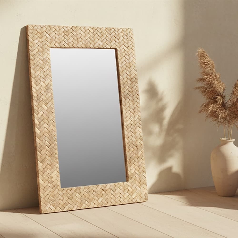 Reclaimed Teak Rectangular Mirror by BIDKhome - Image 2