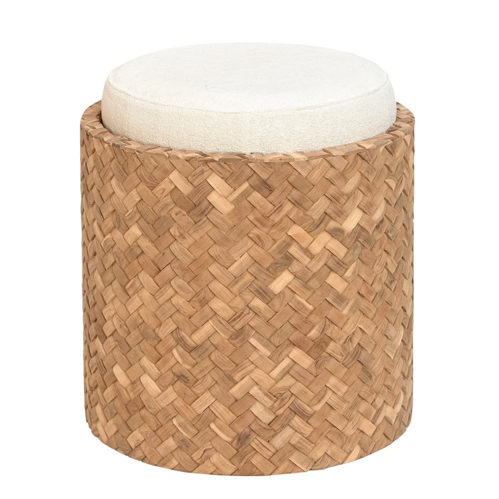 Reclaimed Teak Round Stool by BIDKhome