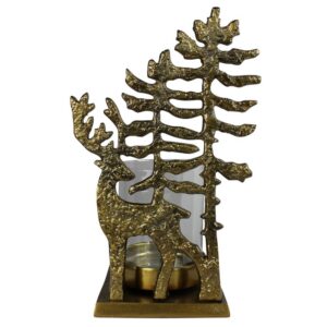 Deer with Trees Votive Holder by HomArt