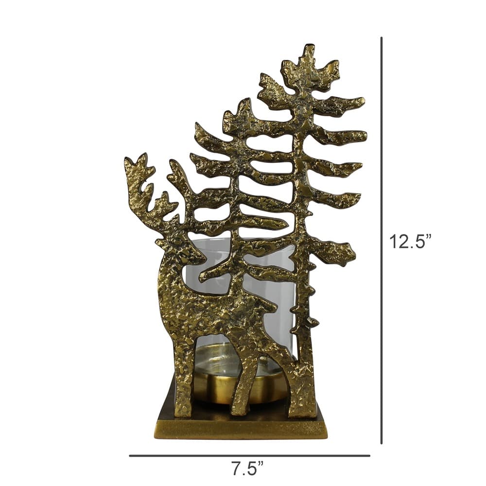 Deer with Trees Votive Holder by HomArt - Image 5