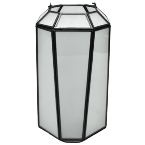 Black Oxidized Iron and Glass Candle Lanterns in 3 Sizes by BIDKhome