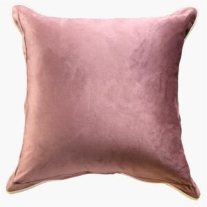 Deep Pink Velvet Pillow by HomArt