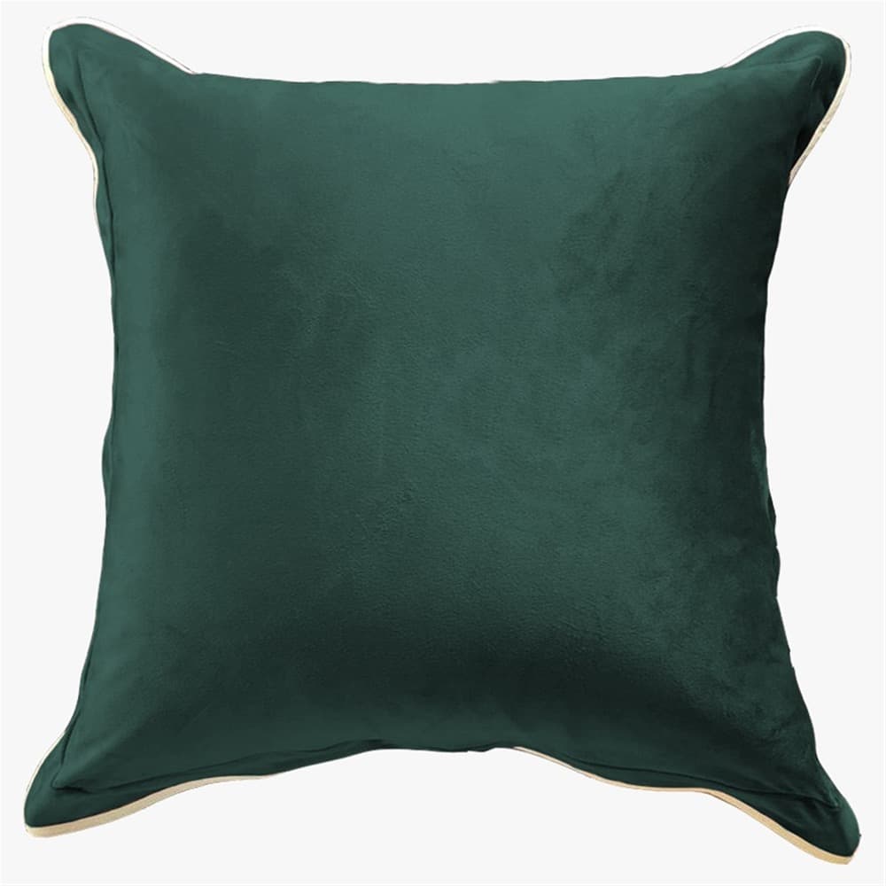 Green Velvet Pillow by HomArt