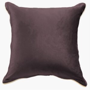 Eggplant Velvet Pillow by HomArt