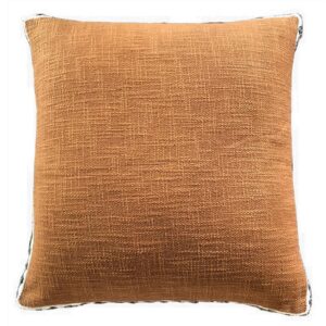 Umber Cotton Pillow by HomArt