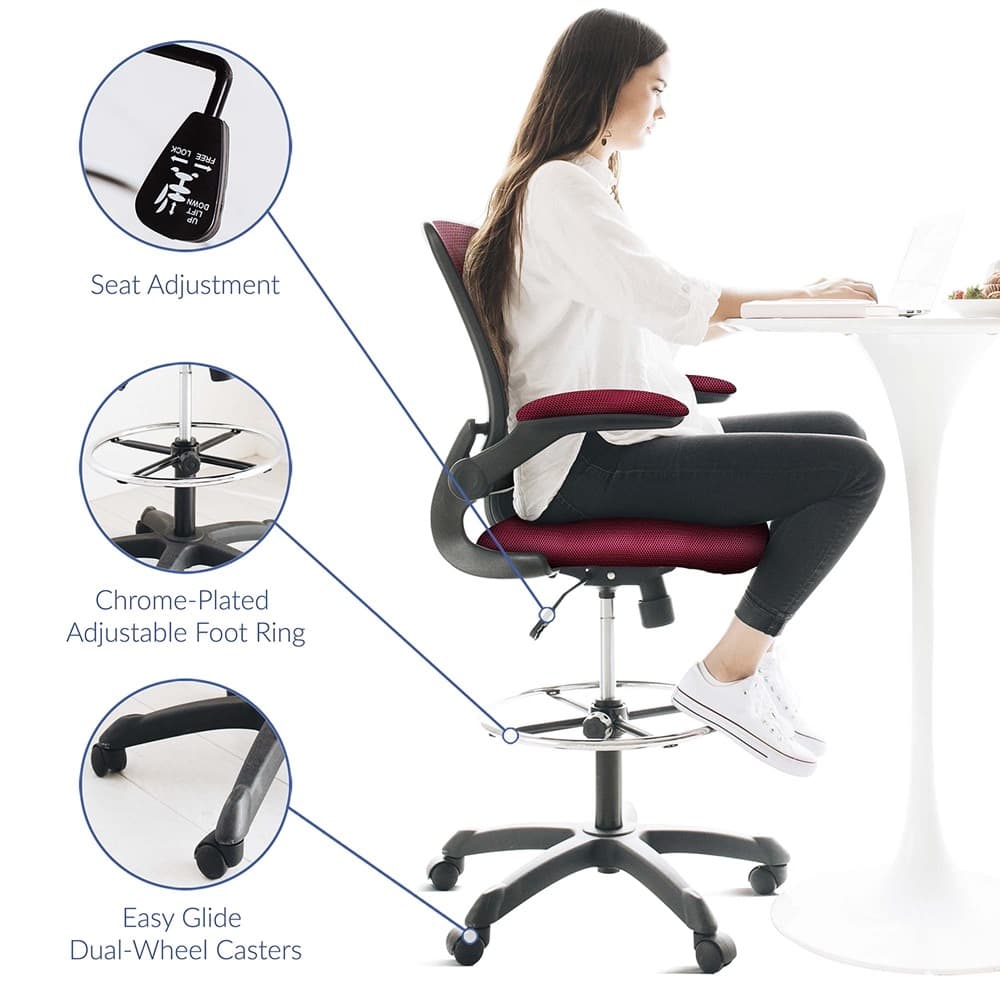Veer Drafting Chair by Modway - Image 3