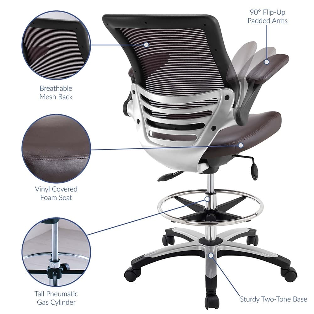 Edge Drafting Chair by Modway - Image 3