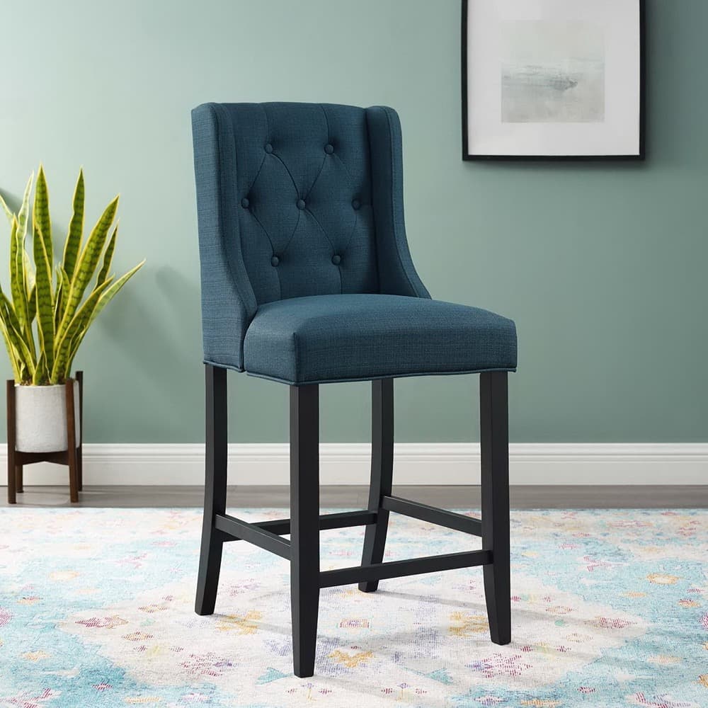 Baronet Tufted Button Upholstered Fabric Counter Stool by Modway - Image 6