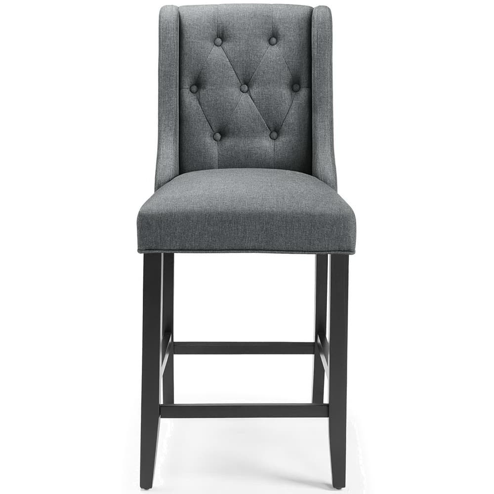 Baronet Tufted Button Upholstered Fabric Counter Stool by Modway - Image 4