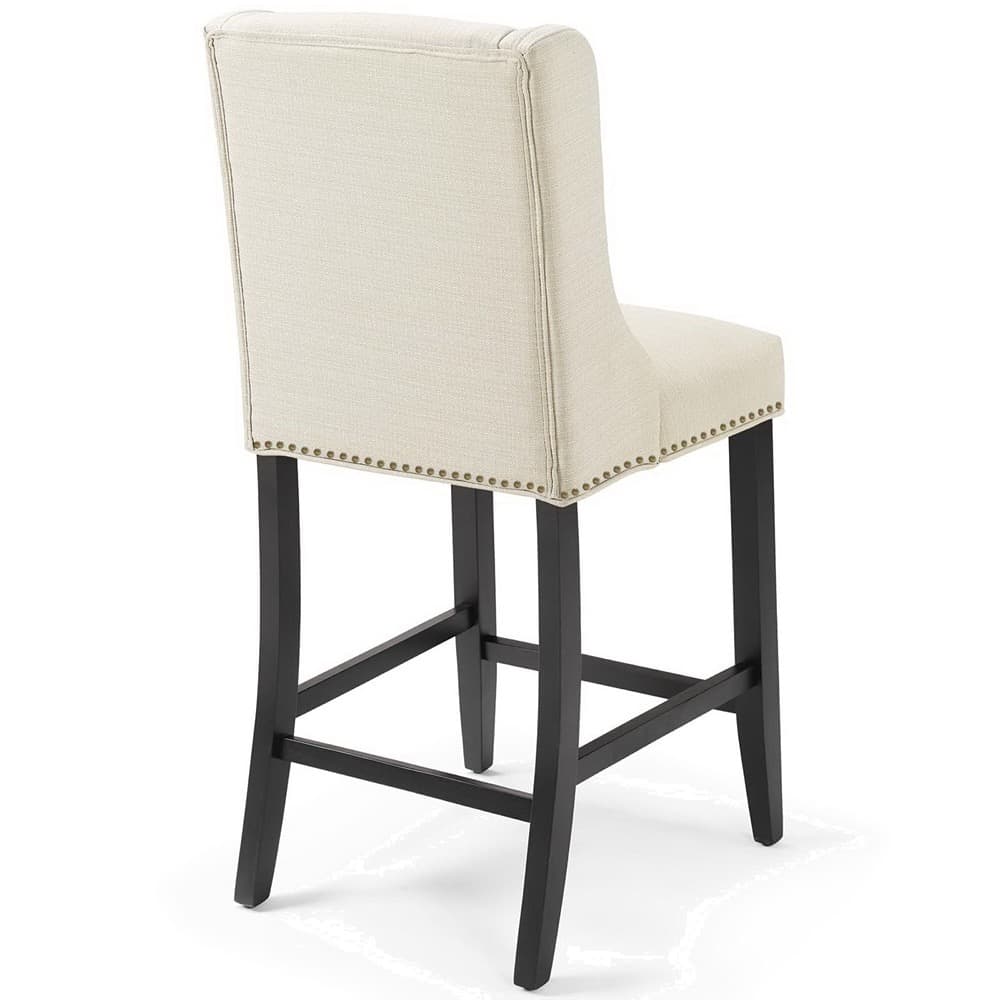 Baron Upholstered Fabric Counter Stool Set of 2 by Modway - Image 4