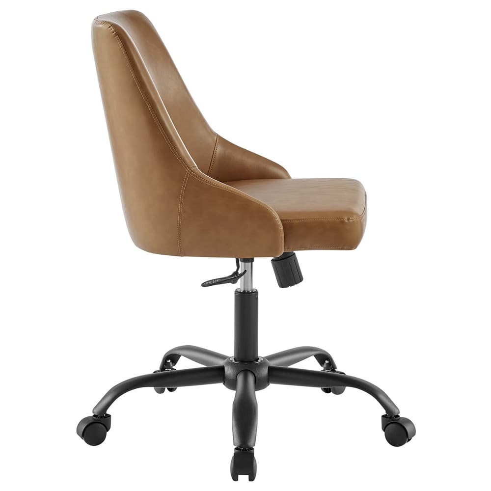 Designate Swivel Vegan Leather Office Chair by Modway - Image 2