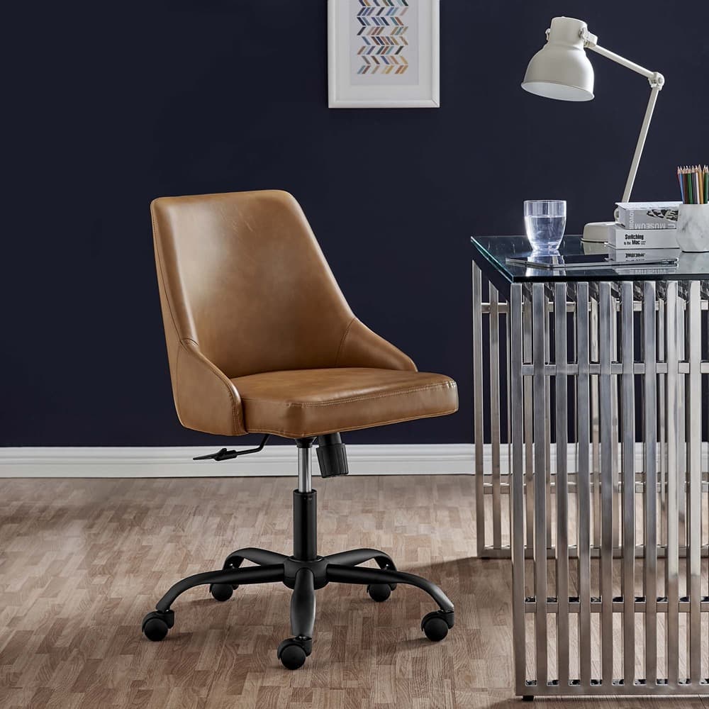 Designate Swivel Vegan Leather Office Chair by Modway - Image 7