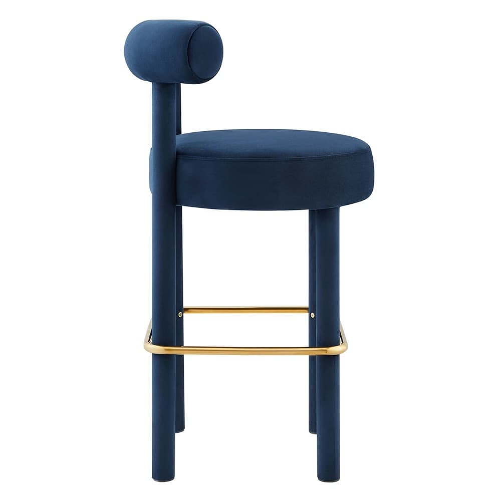 Toulouse Performance Velvet Bar Stool Set of 2 by Modway - Image 5