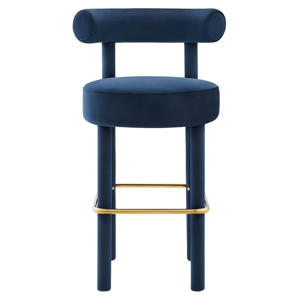 Toulouse Performance Velvet Bar Stool Set of 2 by Modway - Image 7