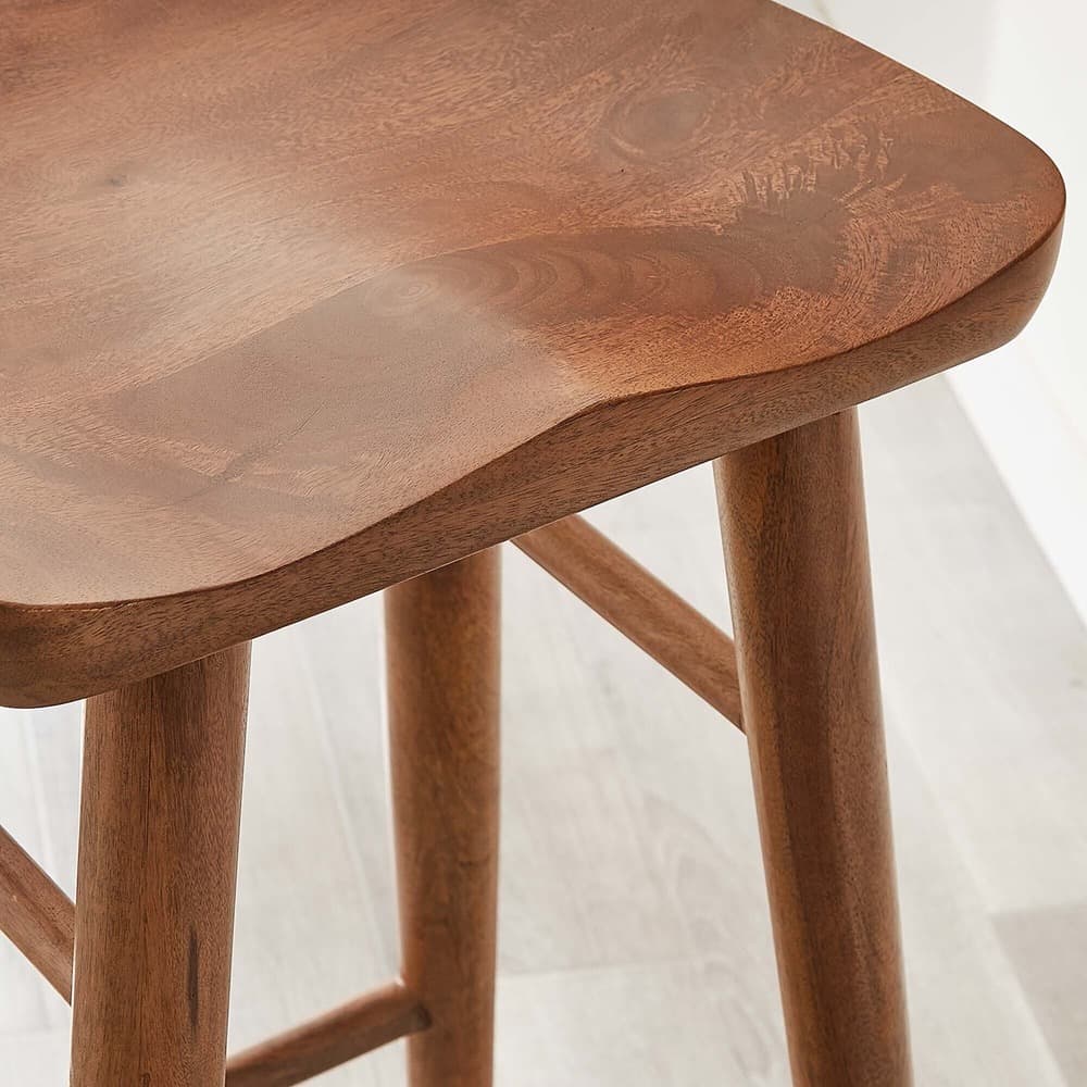 Saville Backless Wood Bar Stools Set of 2 by Modway - Image 10