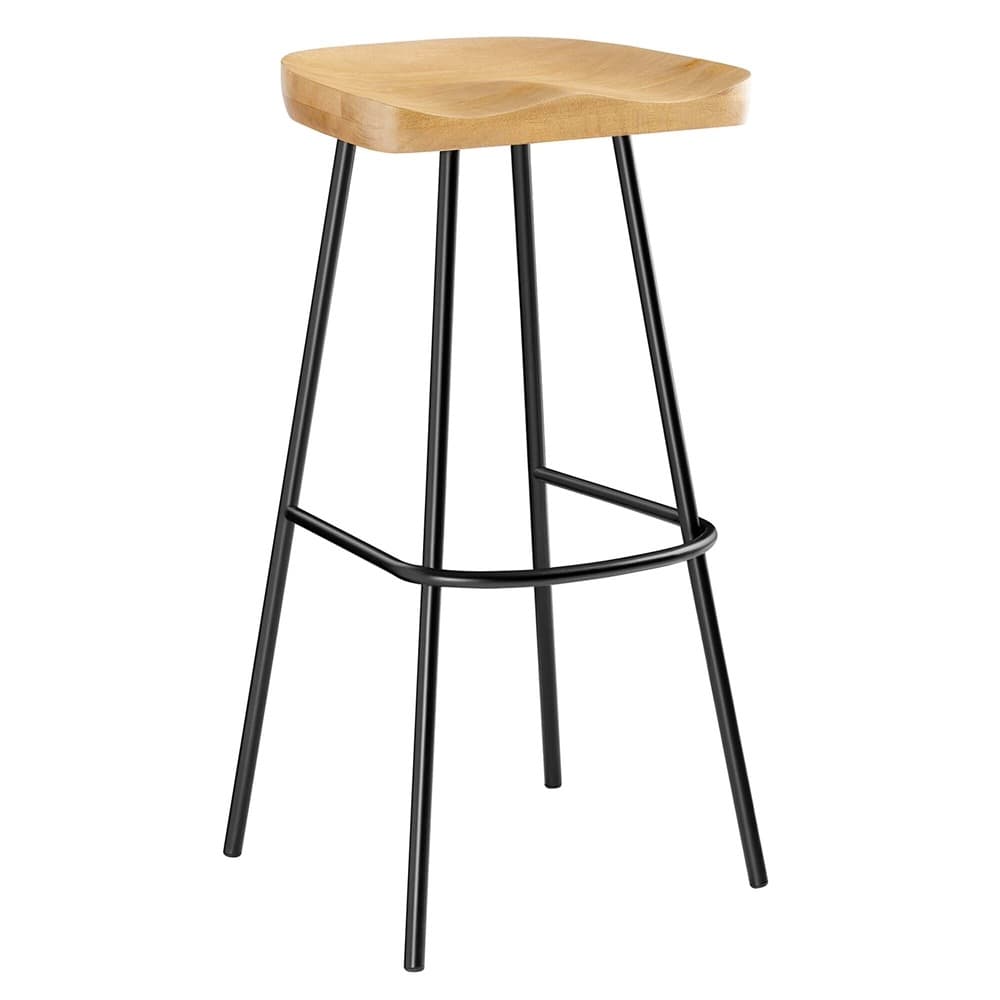 Concord Backless Wood Bar Stools Set of 2 by Modway - Image 4