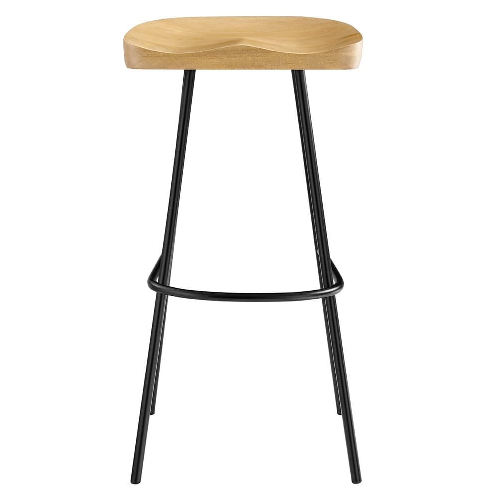 Concord Backless Wood Bar Stools Set of 2 by Modway - Image 7