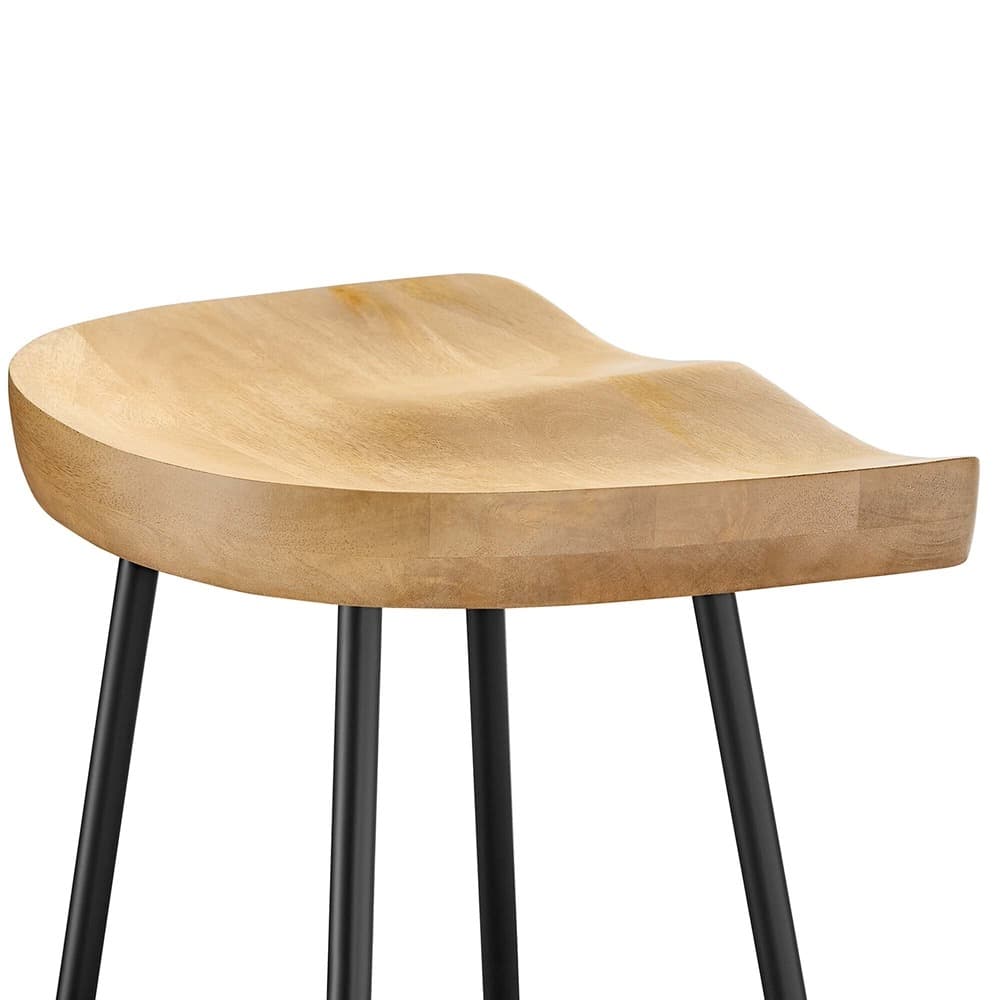 Concord Backless Wood Bar Stools Set of 2 by Modway - Image 8