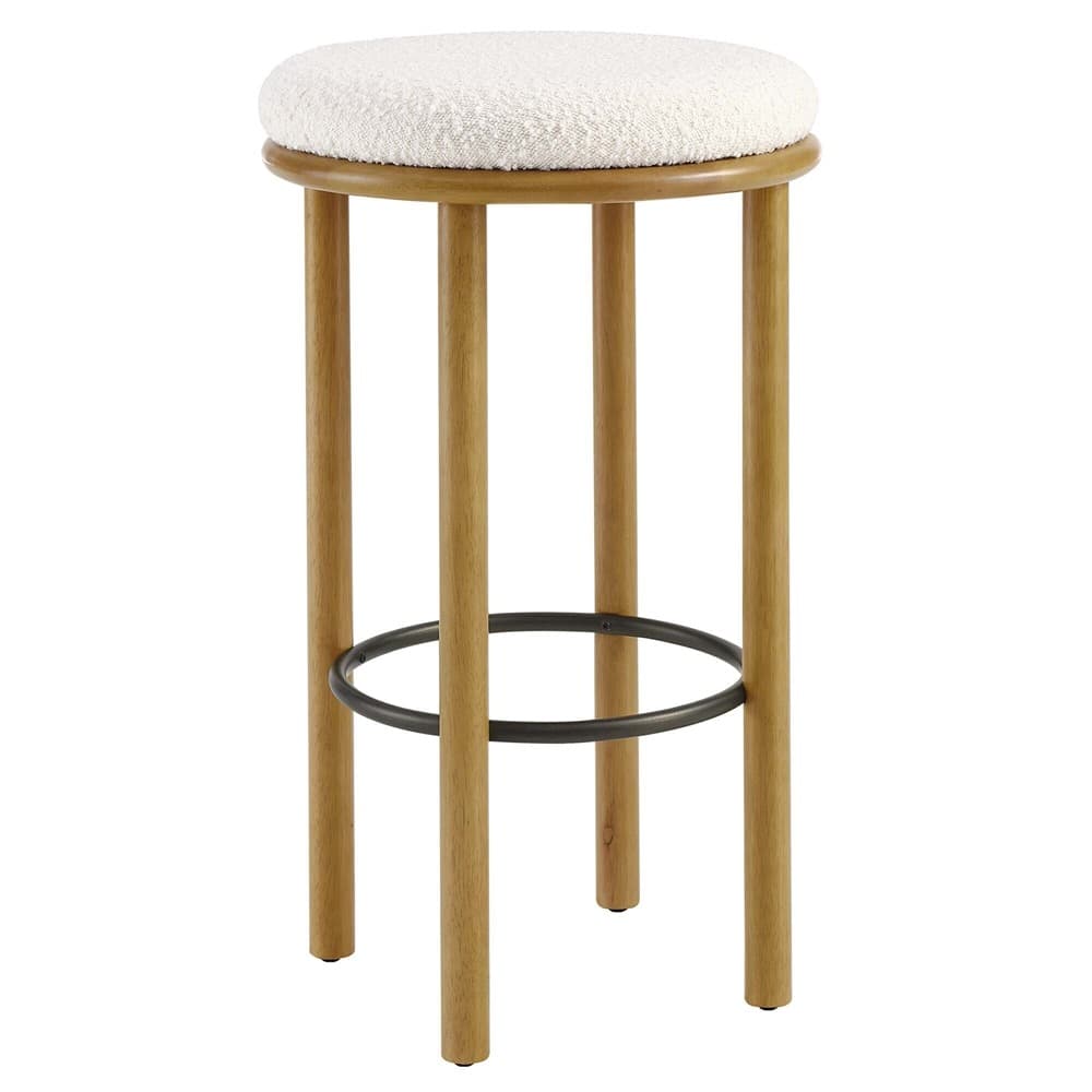 Fable Boucle Fabric Bar Stools Set of 2 by Modway - Image 4