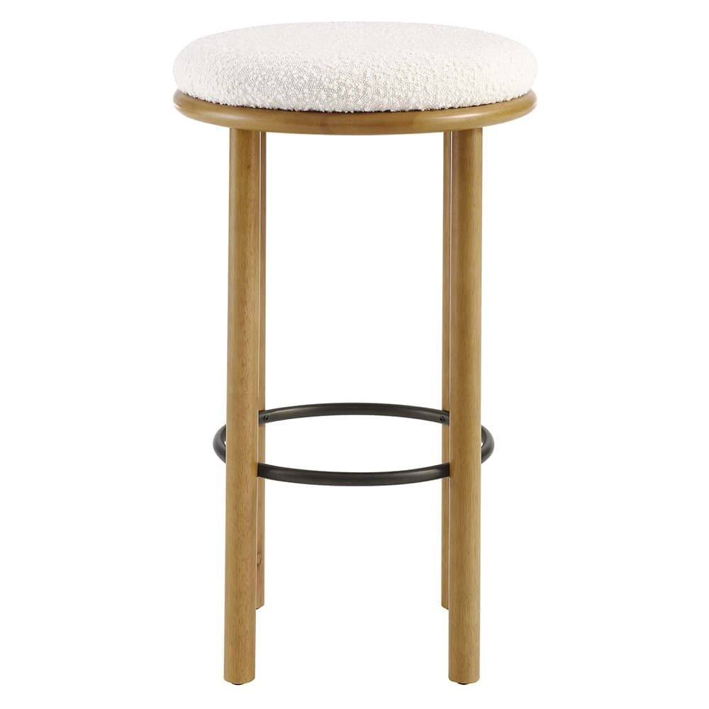 Fable Boucle Fabric Bar Stools Set of 2 by Modway - Image 5