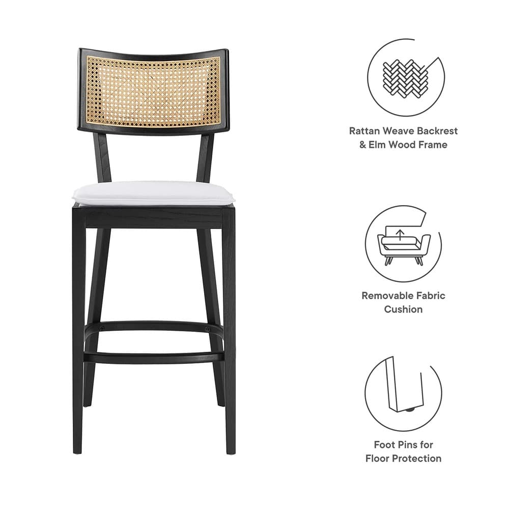 Caledonia Wood Bar Stools Set of 2 by Modway - Image 2