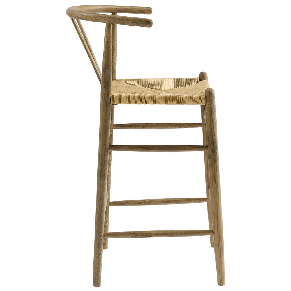 Amish Wood Bar Stool by Modway - Image 4
