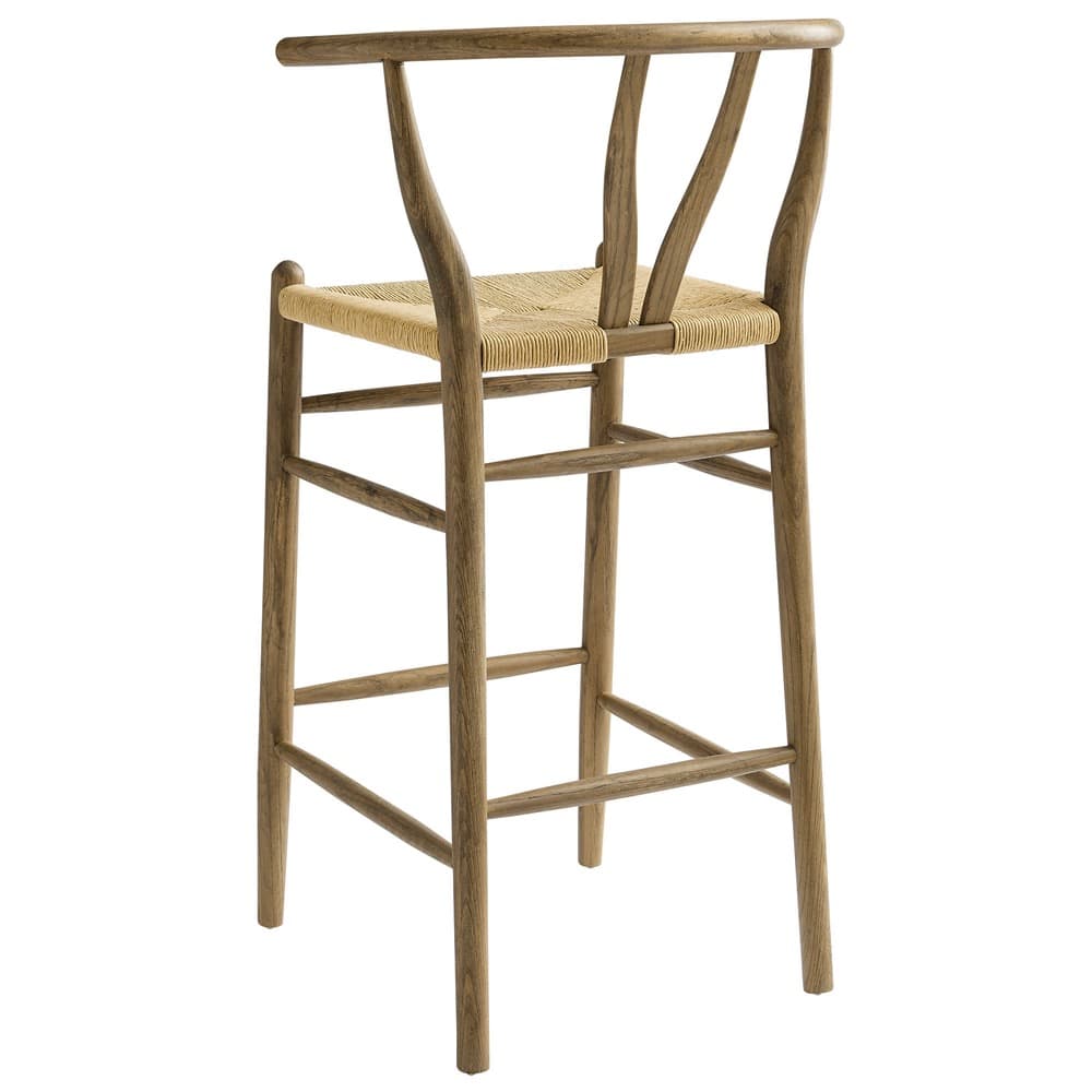 Amish Wood Bar Stool by Modway - Image 5