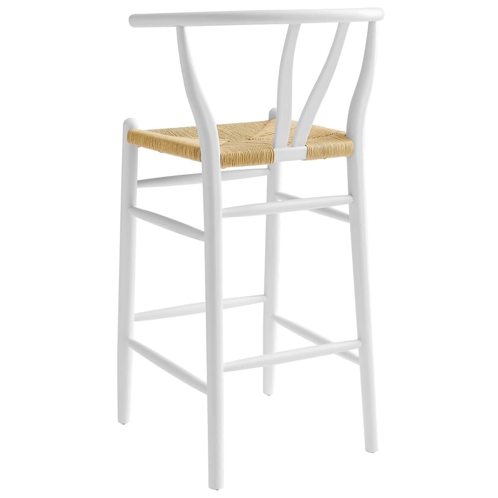 Amish Wood Bar Stool by Modway - Image 5