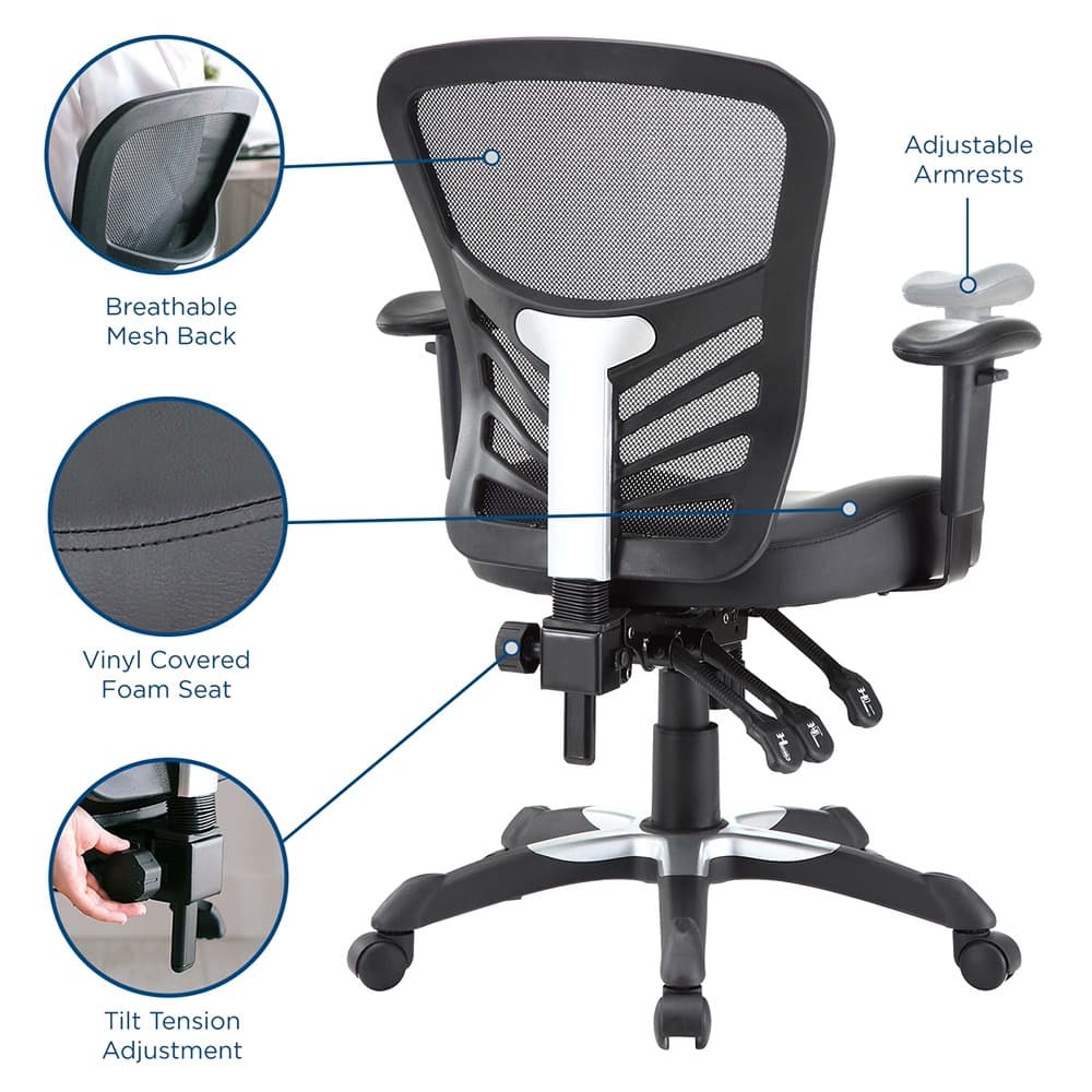 Articulate Vinyl Office Chair by Modway - Image 2