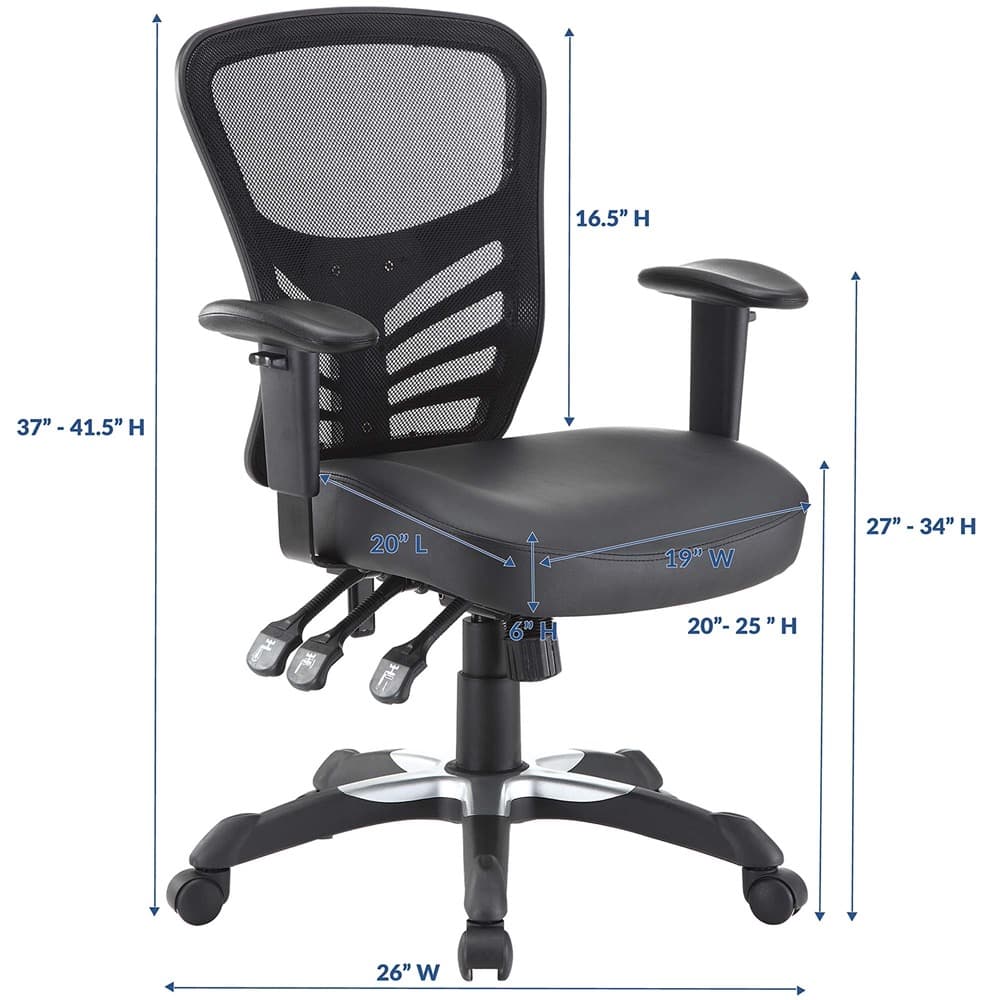 Articulate Vinyl Office Chair by Modway - Image 3