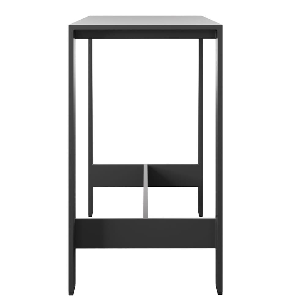 Tahoe 59 Inch Rectangle Outdoor Patio Aluminum Bar Table by Modway - Image 4
