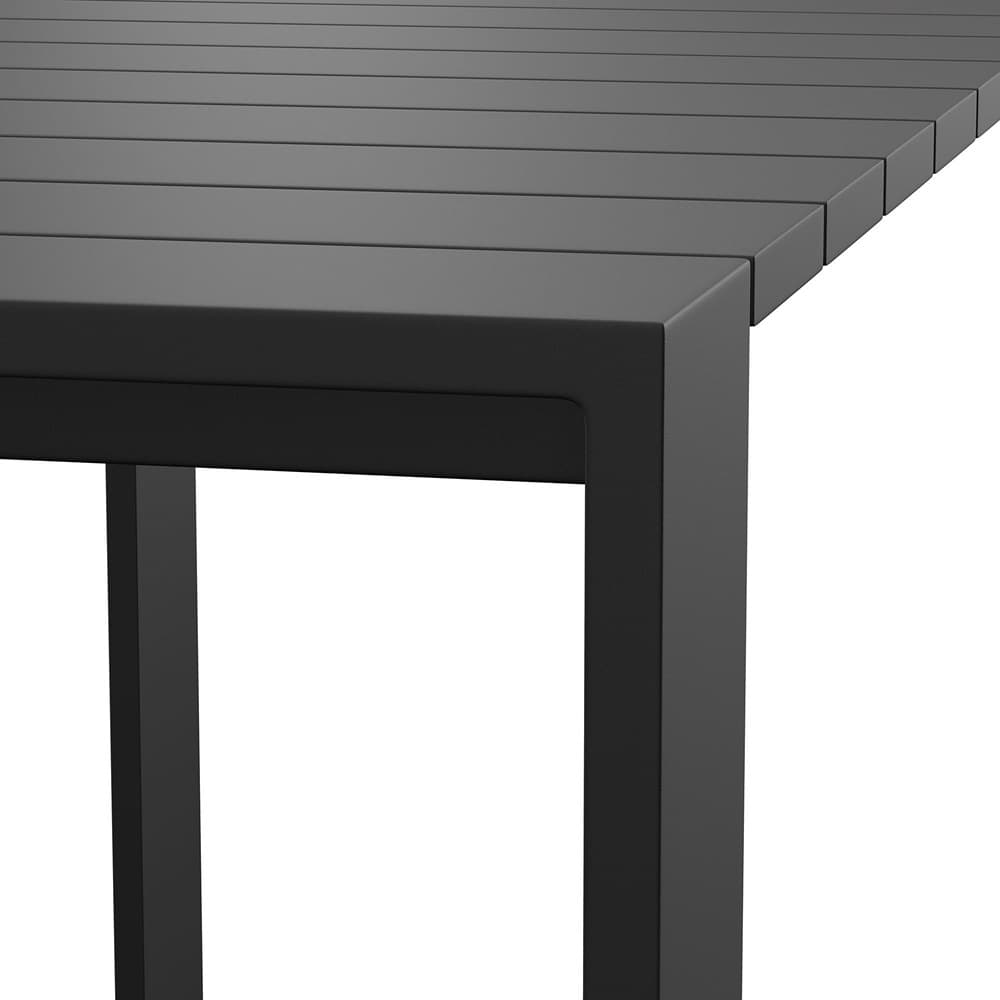 Tahoe 59 Inch Rectangle Outdoor Patio Aluminum Bar Table by Modway - Image 7
