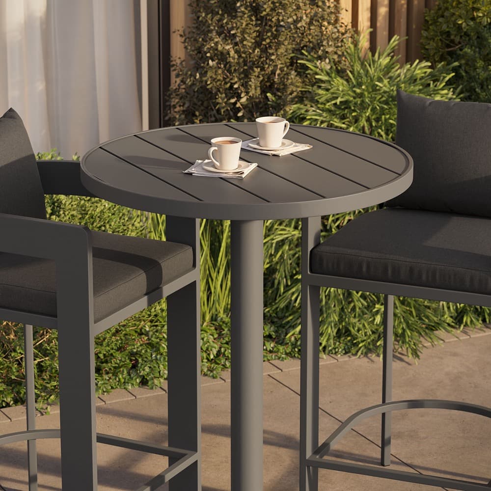 Tahoe 3-Piece Outdoor Patio Aluminum Bar Set by Modway - Image 7