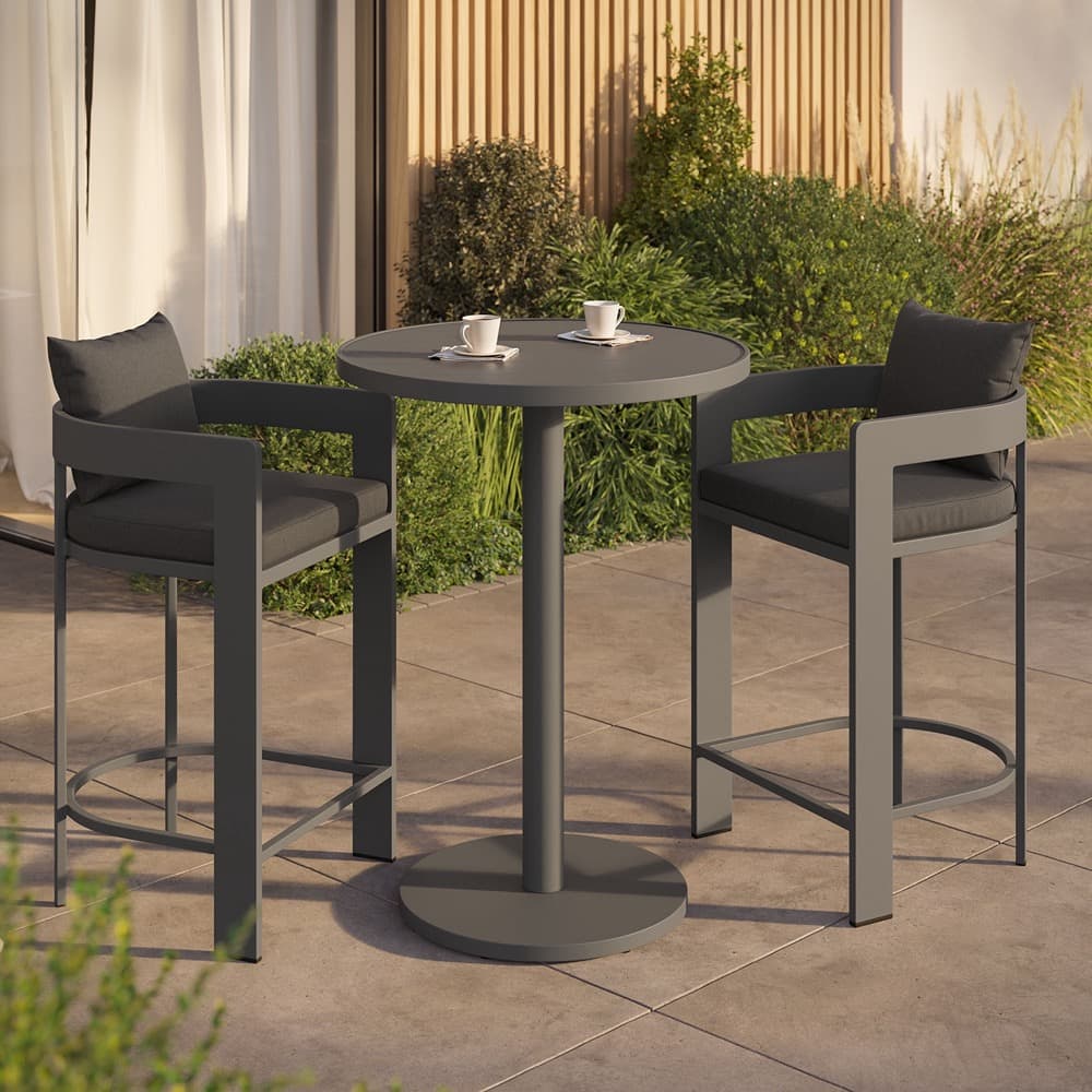 Tahoe 3-Piece Outdoor Patio Aluminum Bar Set by Modway - Image 6