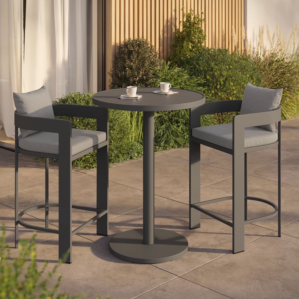 Tahoe 3-Piece Outdoor Patio Aluminum Bar Set by Modway - Image 6