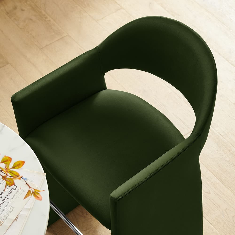 Talia 41 Inch Performance Velvet Bar Stool by Modway - Image 9