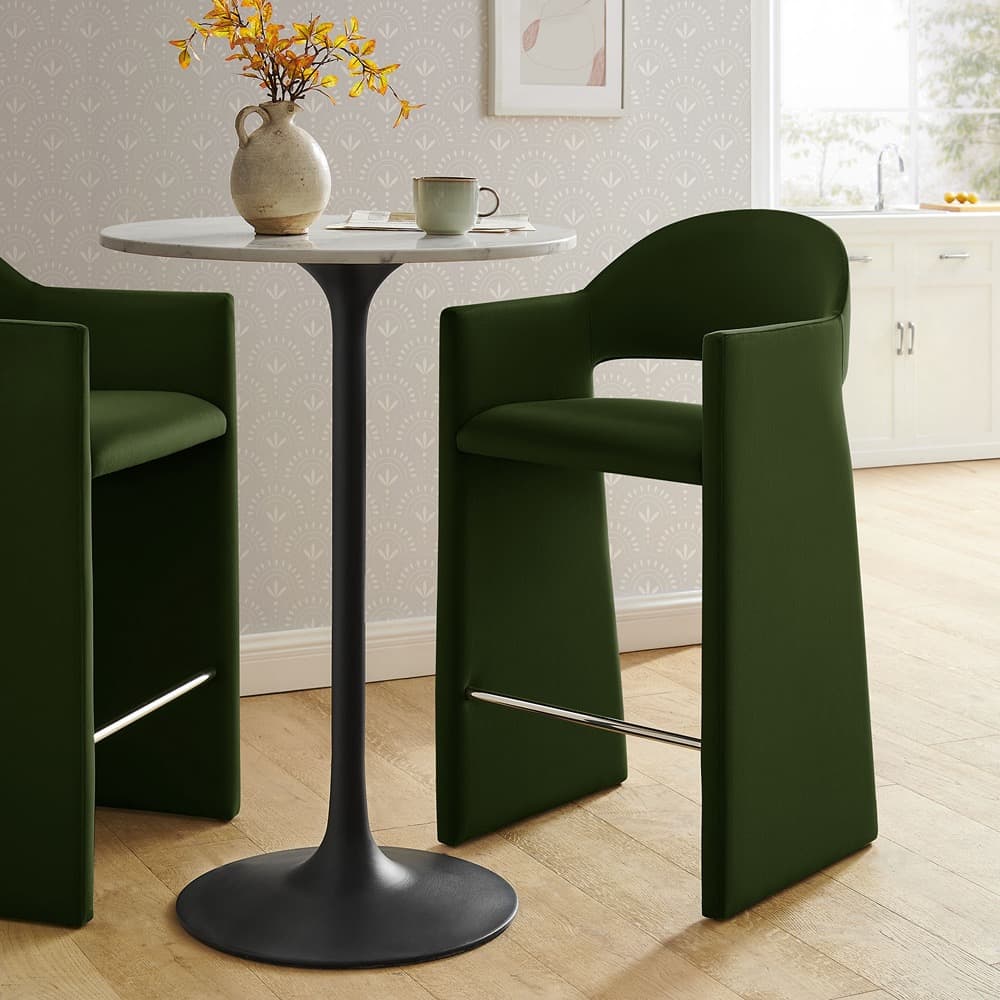 Talia 41 Inch Performance Velvet Bar Stool by Modway - Image 8