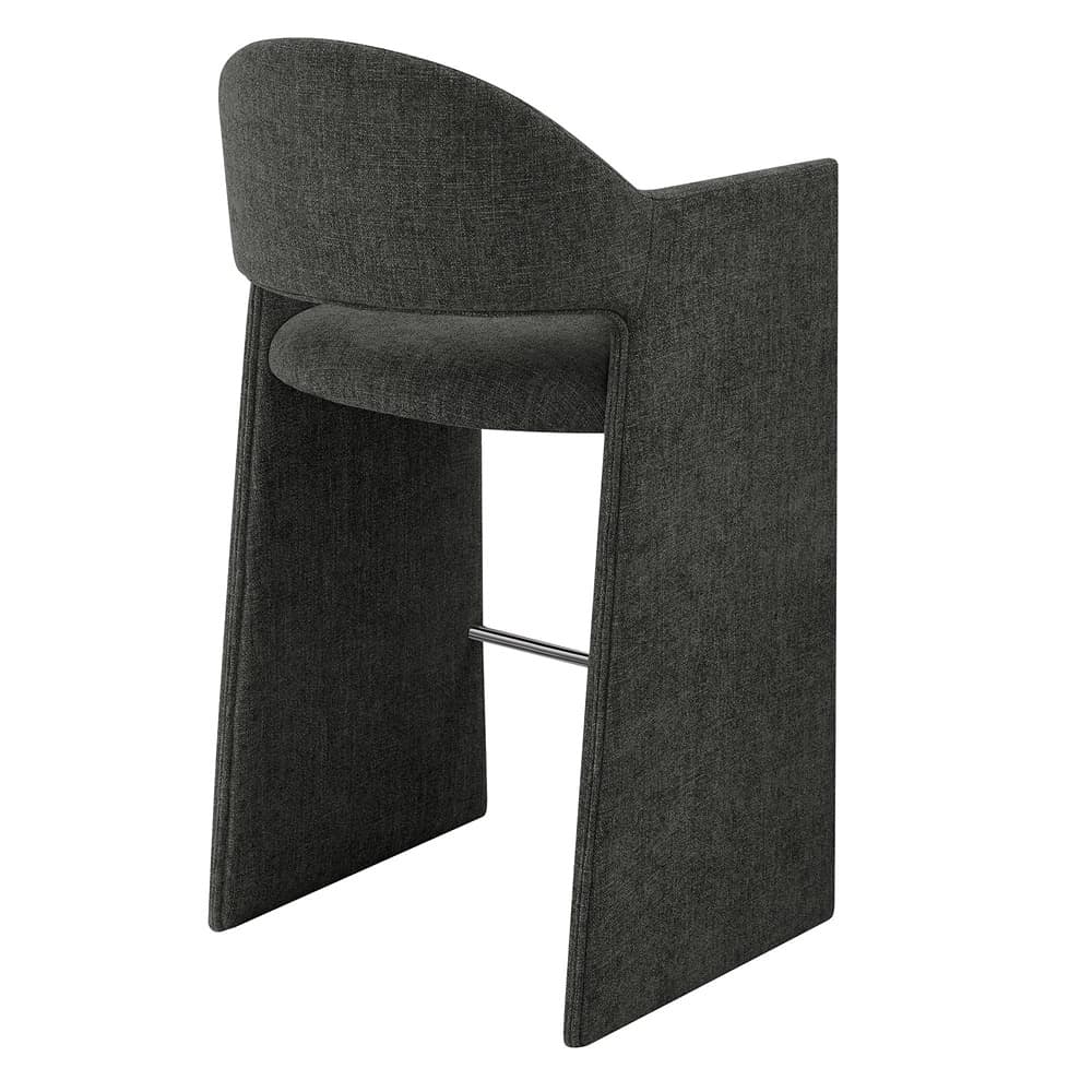 Talia 41 Inch Upholstered Fabric Bar Stool by Modway - Image 5