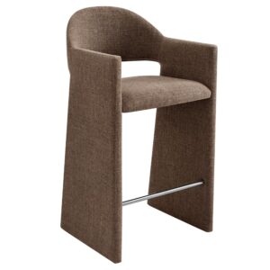 Talia 41 Inch Upholstered Fabric Bar Stool by Modway