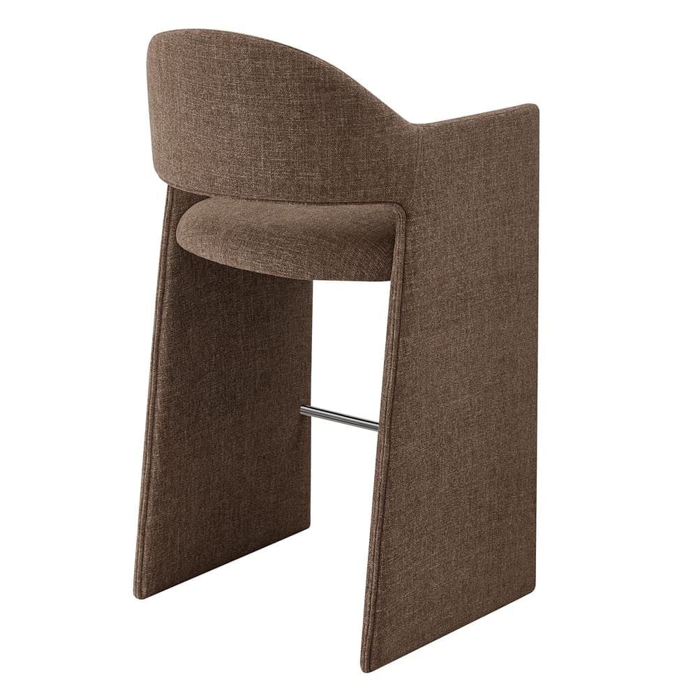 Talia 41 Inch Upholstered Fabric Bar Stool by Modway - Image 5