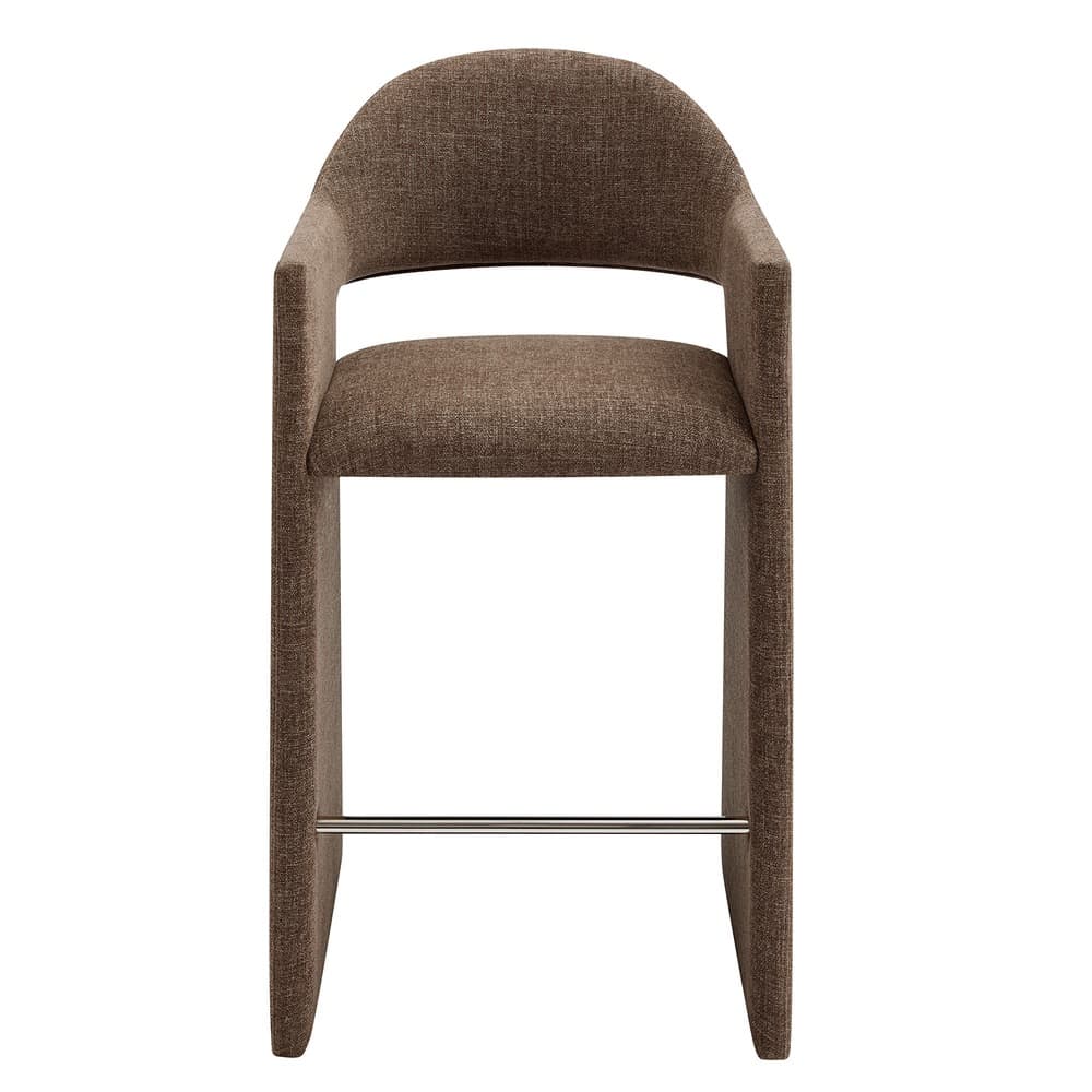 Talia 41 Inch Upholstered Fabric Bar Stool by Modway - Image 6