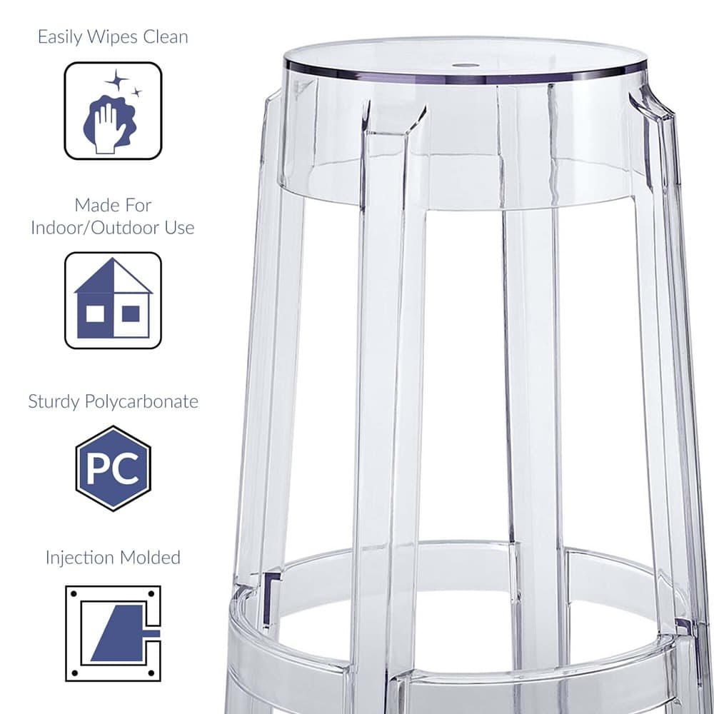 Casper Bar Stool Backless Set of 2 by Modway - Image 2